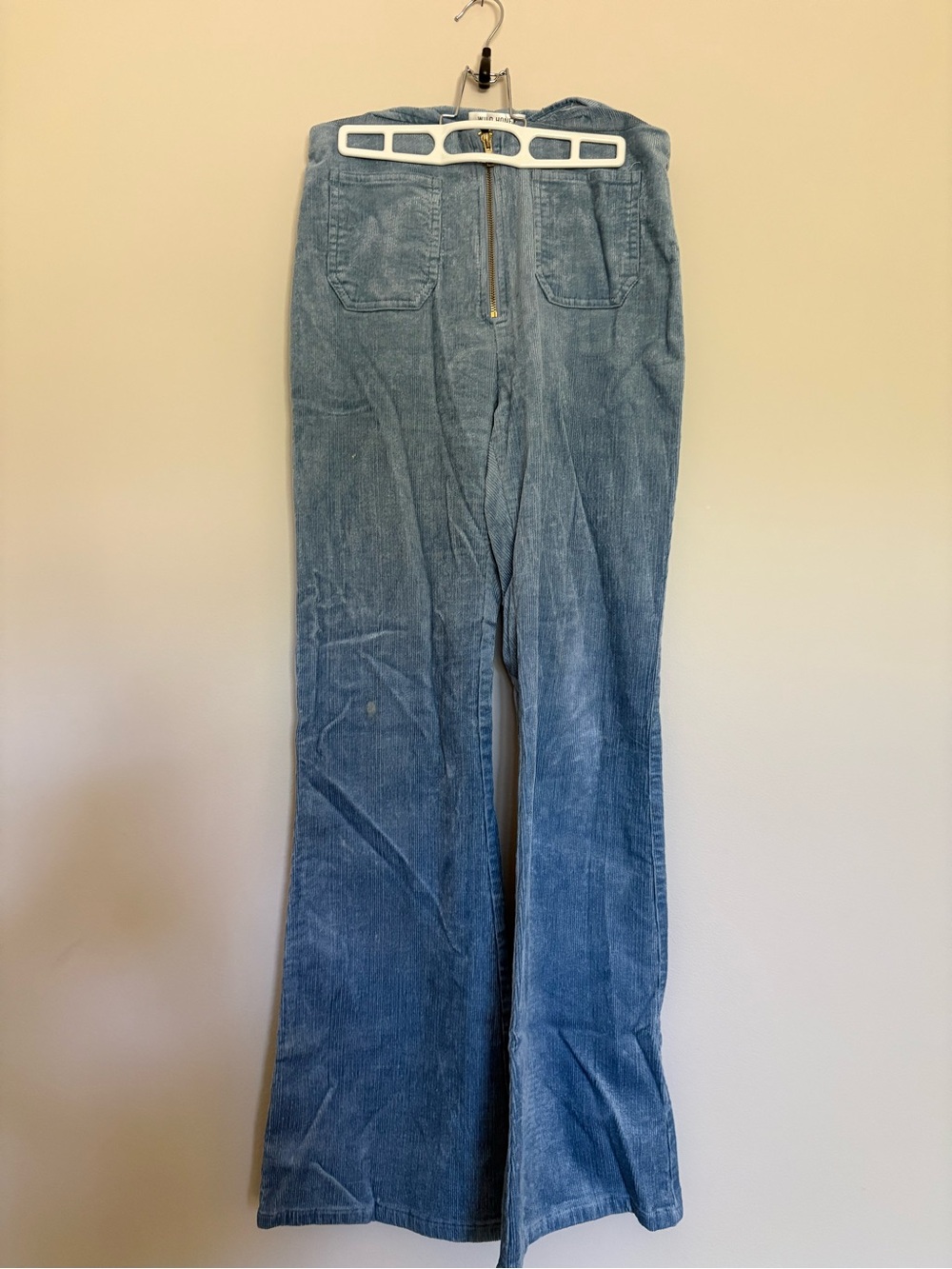 Wild Honey Blue Corduroy Boot Cut Pants